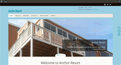 Desktop Screenshot of anchorresort.net